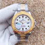 High Quality Copy Rolex Yacht-Master 2-Tone White Dial Watch